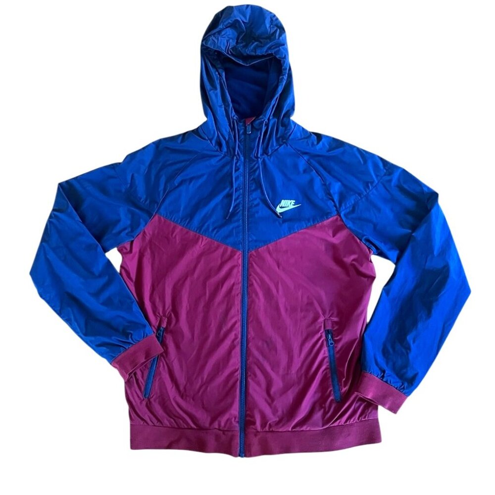 Nike Blue and Purple Windbreaker Jacket